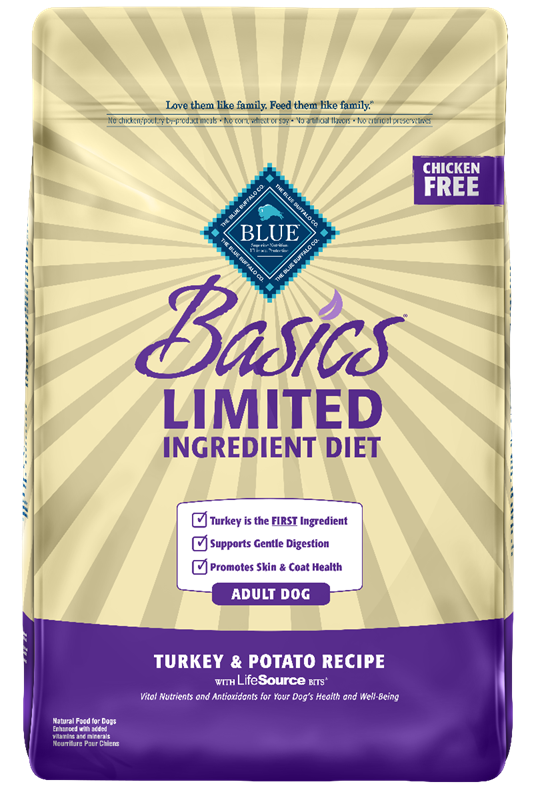 Blue Buffalo Basics Adult Turkey and Potato Recipe, 24 lbs
