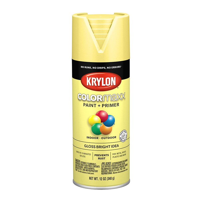 Krylon COLORmaxx Spray Paint Gloss Bright Idea 12oz