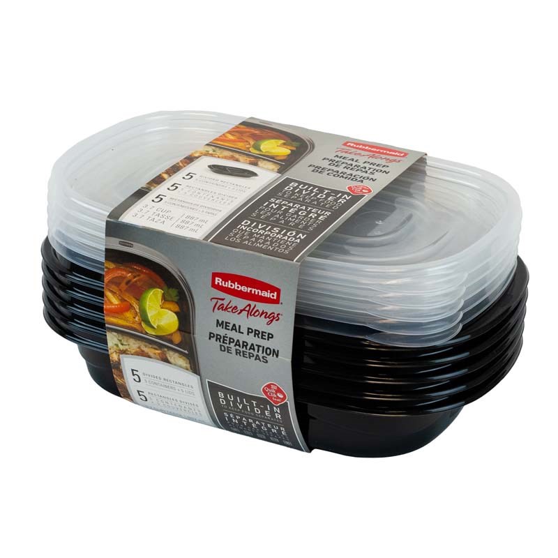 Rubbermaid Take Alongs Containers, Meal Prep - 5 containers