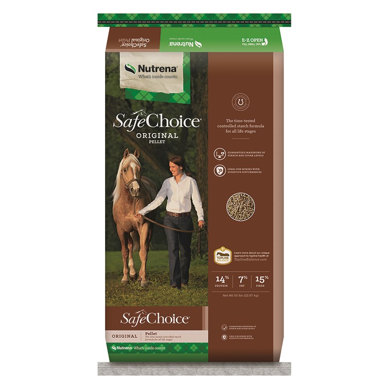 Nutrena SafeChoice Original Horse Feed, 50 lbs.