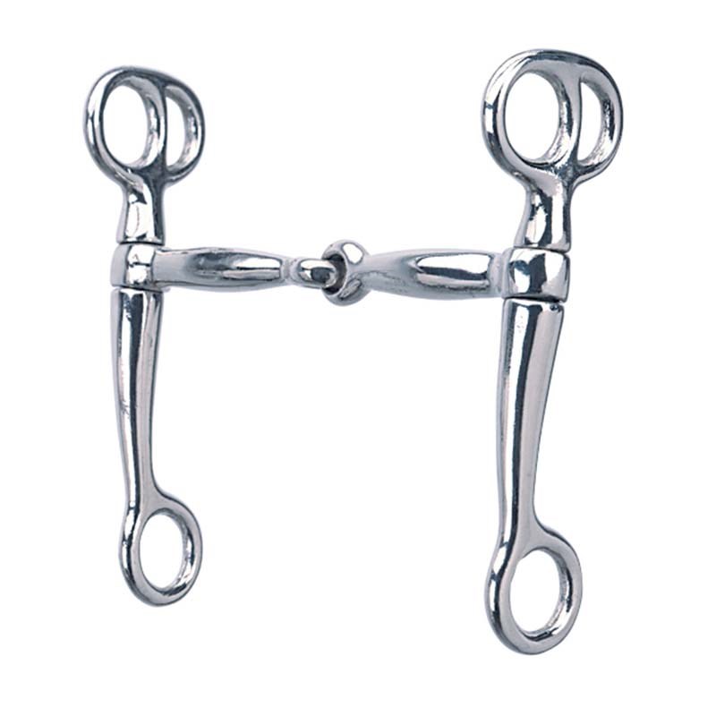 Weaver Leather Tom Thumb Snaffle Bit with 5-inch Mouth, Nickel Plated