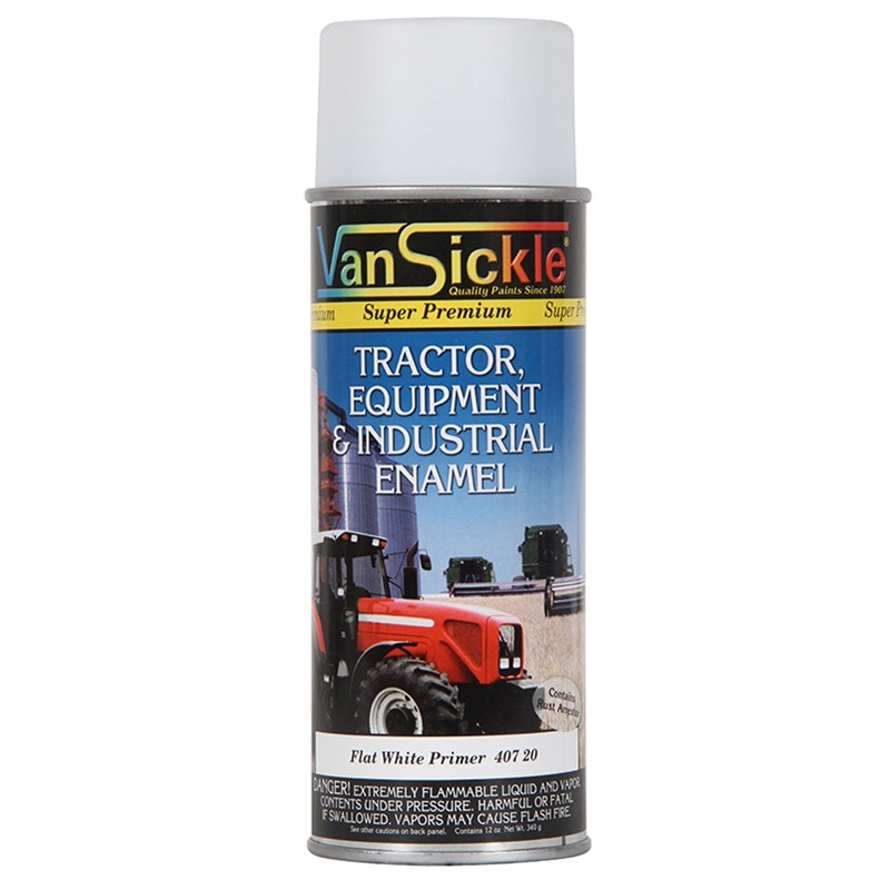 Van Sickle Tractor Equipment & Industrial Enamel, Spray, Flat White Primer