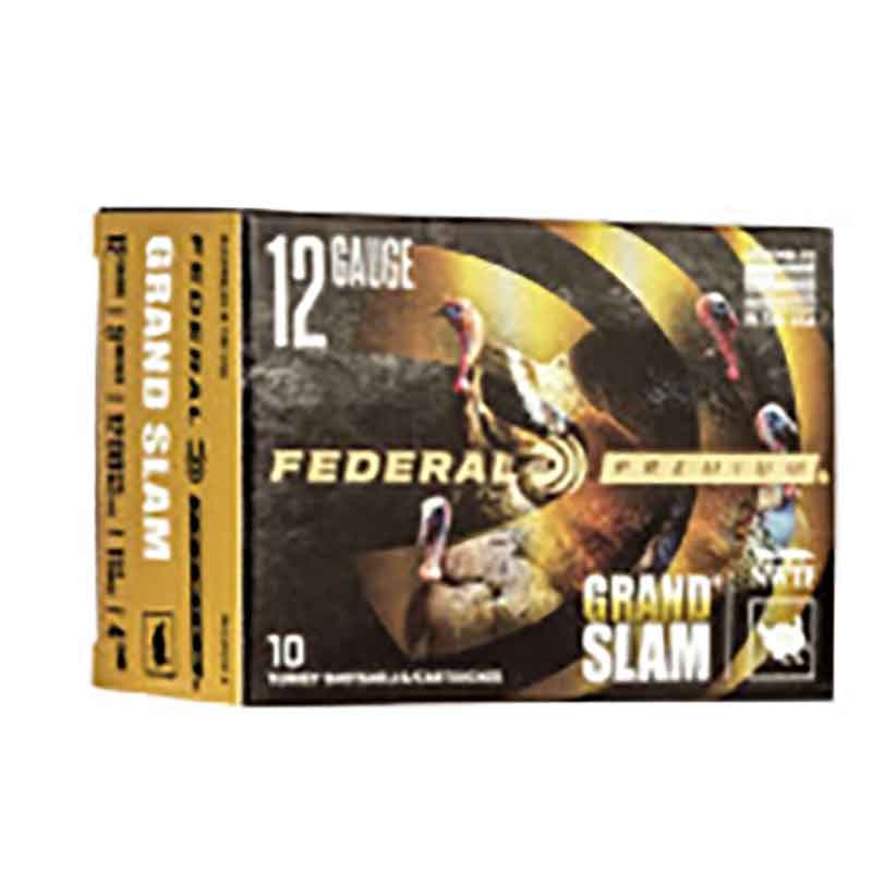 Federal Grand Slam 12 Gauge 4 Shot 3-in Shotshell Shotgun Ammunition, 10 rounds