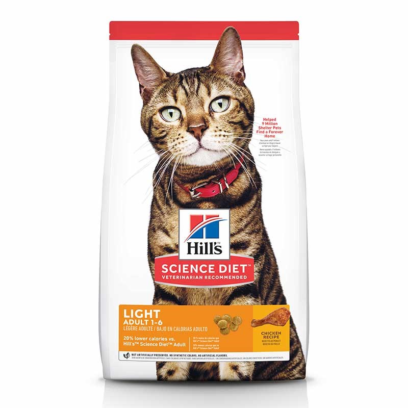 Hills Science Diet Adult Light Cat Food, 16 lbs
