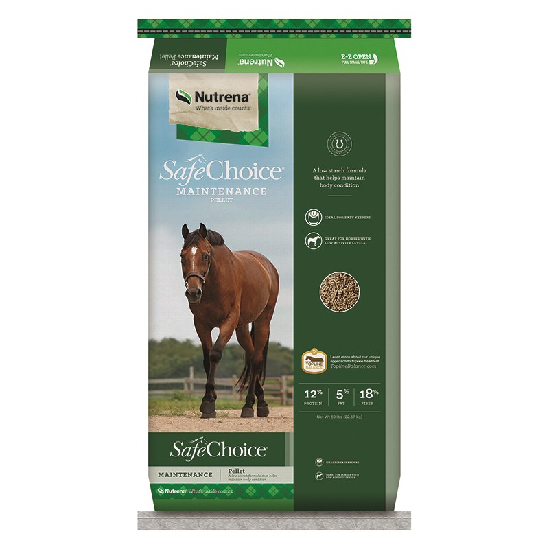 Nutrena SafeChoice Maintenance Horse Feed, 50 lbs.