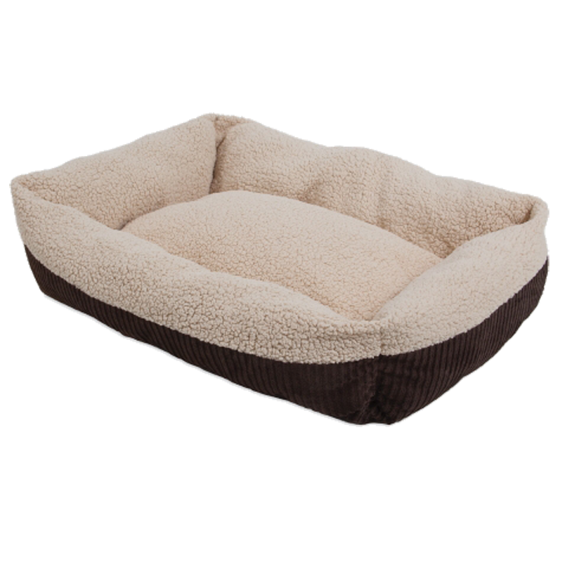 Aspen Pet Self-Warming Corduroy Dog Bed, Color May Vay