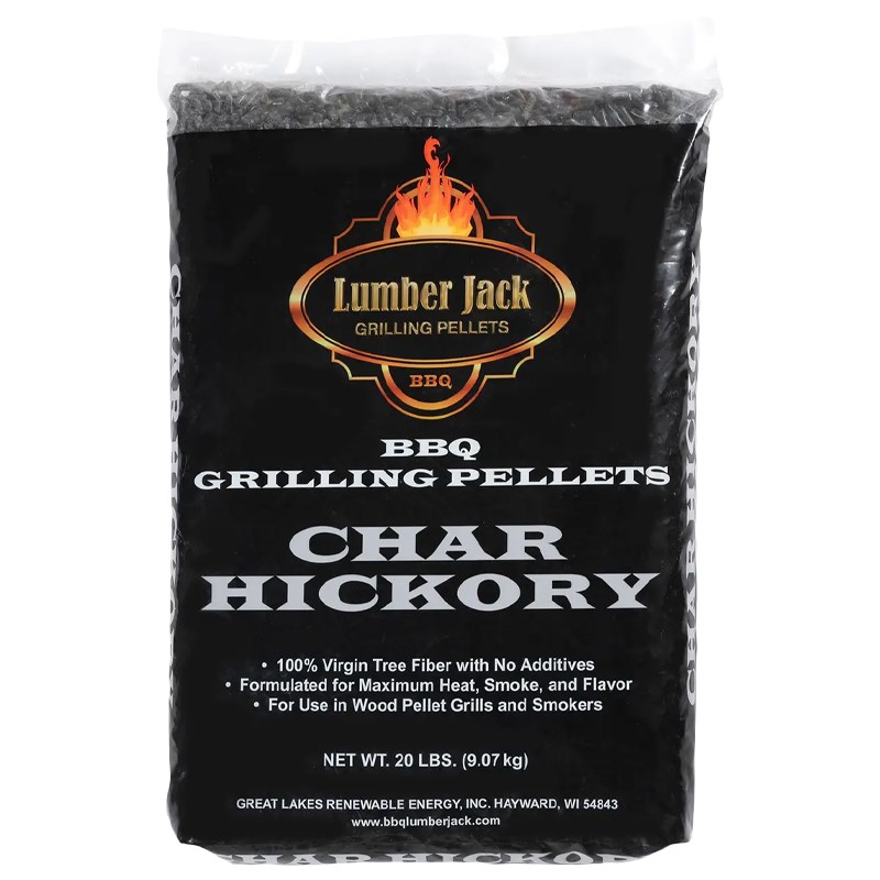 Lumber Jack Char-Hickory BBQ Grilling Pellets, 20 lbs.