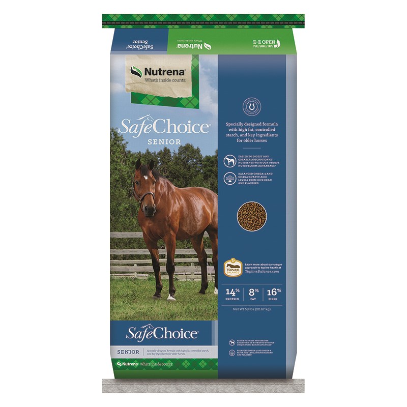 Nutrena SafeChoice Senior Horse Feed, 50 lbs.