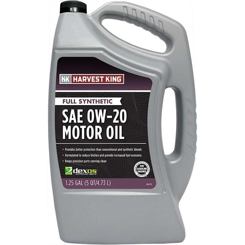Harvest King Full Synthetic SAE 0W20 Motor Oil, 5 qt