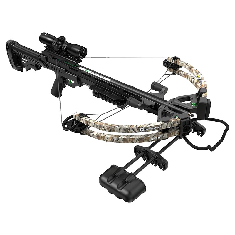 CenterPoint Archery Sniper 370 Crossbow, Camo