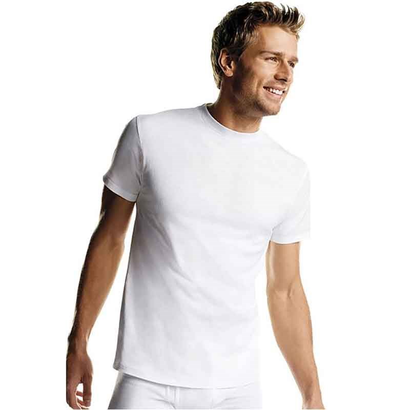 Hanes Men's FreshIQ ComfortSoft White Crewneck Undershirt, 6 pack - 3XL