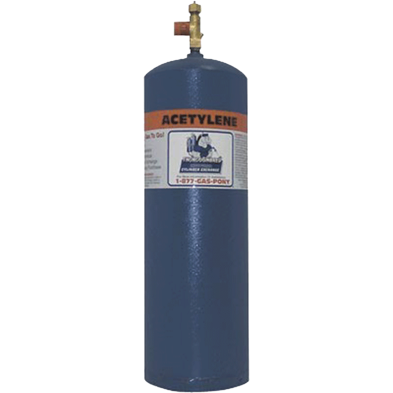 Thoroughbred Acetylene Cylinder Only, 40 cu ft