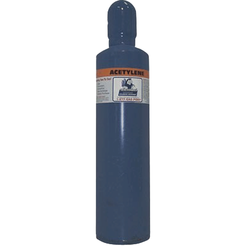 Thoroughbred Acetylene Cylinder Only, 75 cu ft