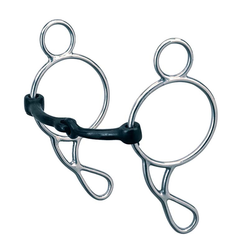 Weaver Leather Gag Bit, 5-inch Sweet Iron Snaffle Mouth