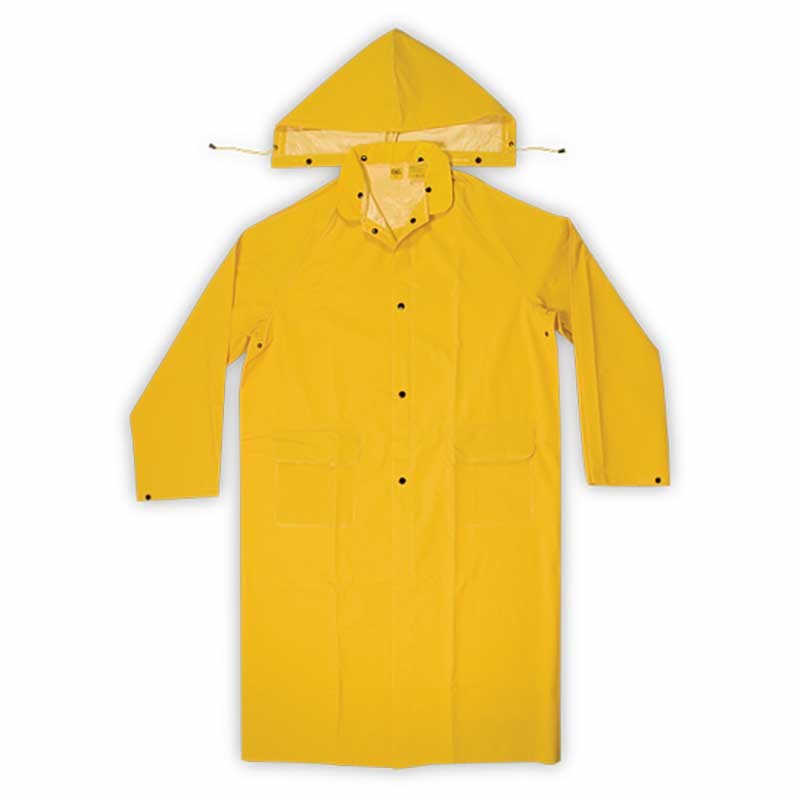 CLC 2-Piece Heavyweight Yellow PVC Trench Coat, L