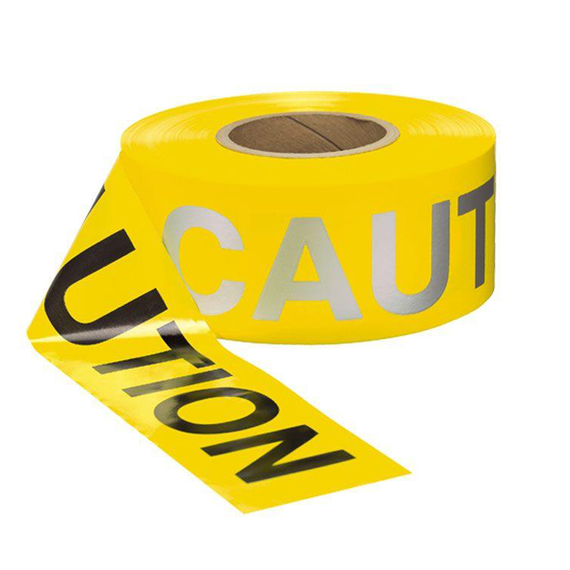 Presco Day/Night Yellow Caution Tape, 3 in x 1000 ft