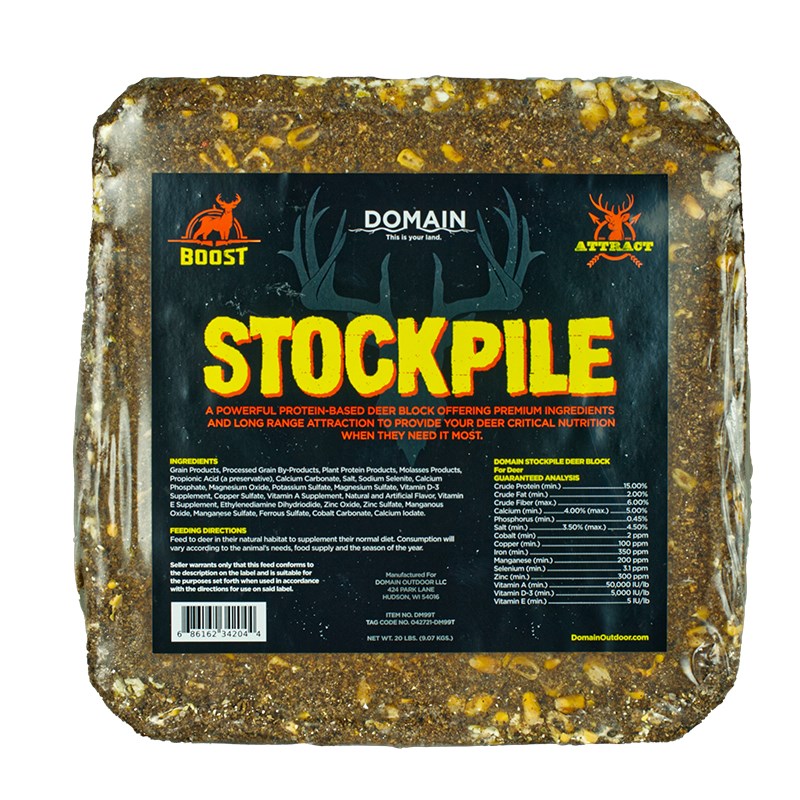 Domain Outdoor Stockpile Deer Block, 20 lbs