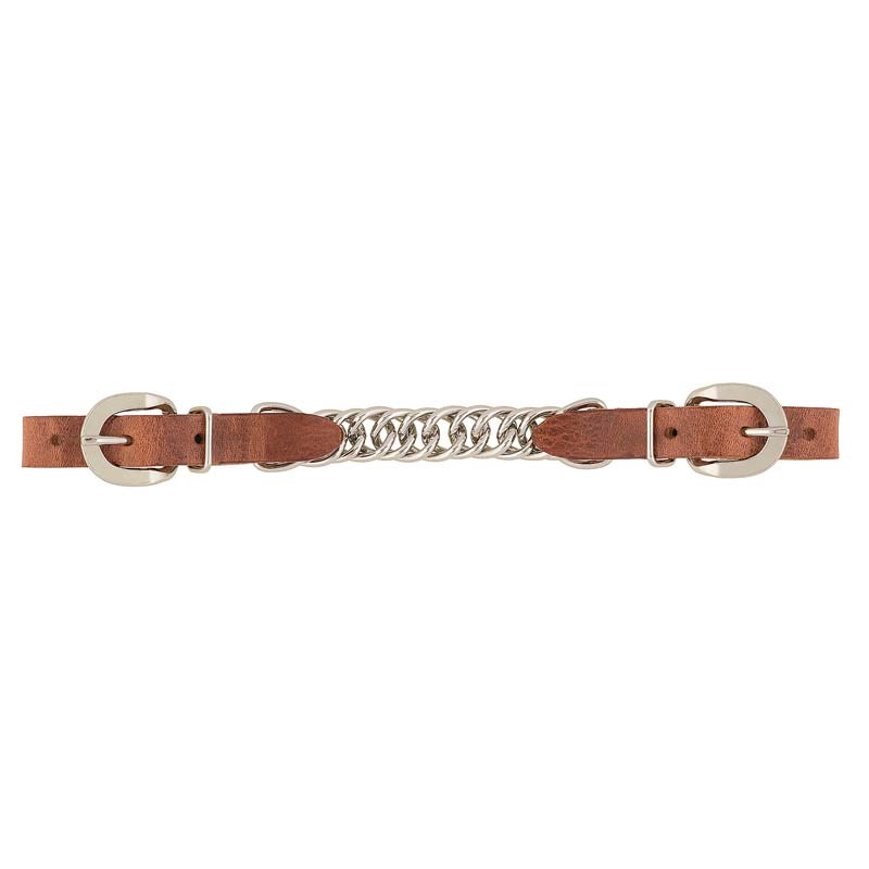 Weaver Leather Harness Leather 4-1/2-inch Single Flat Link Chain Curb Strap