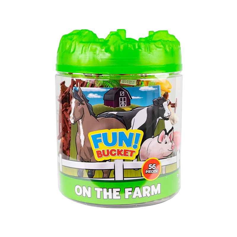 Farm Animal Fun Bucket Playset