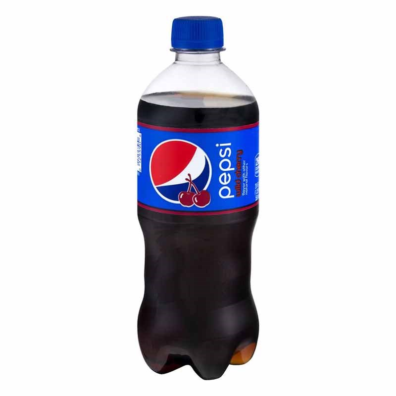 Pepsi Cola Wild Cherry Soda 20 oz Bottle