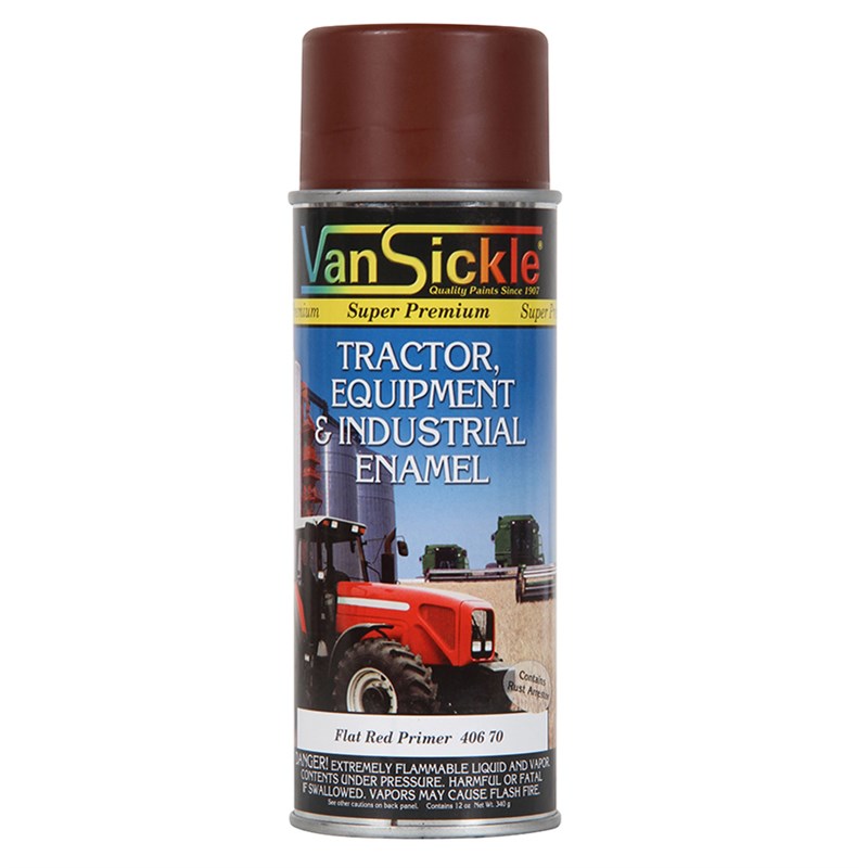 Van Sickle Tractor Equipment & Industrial Enamel, Spray, Flat Red Primer