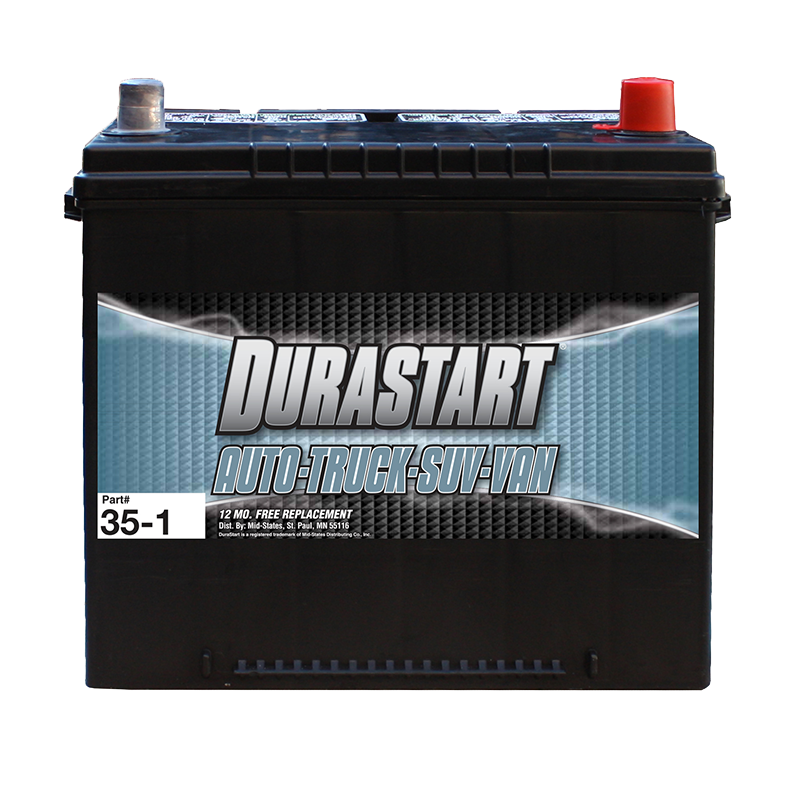 Durastart 525 CCA Auto/Truck/SUV/Van Battery, 35-1