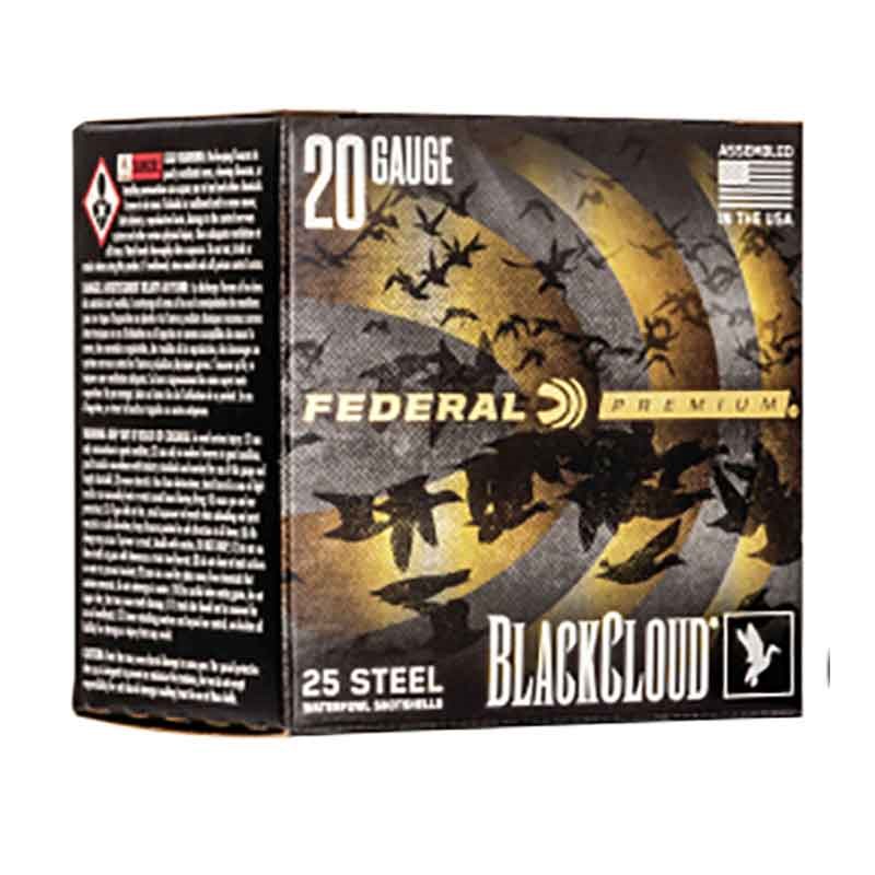 Federal Black Cloud FS Steel 20 Gauge 3 Shot Shotgun Ammunition, 25 rounds
