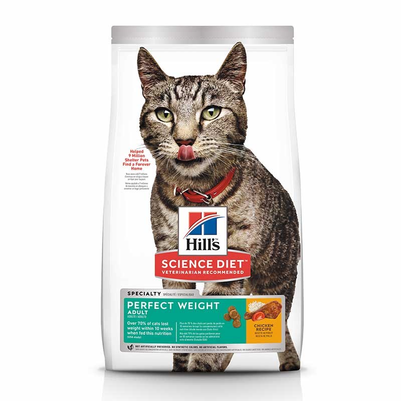 Hills Science Diet Adult Perfect Weight Cat Food, 3 lbs