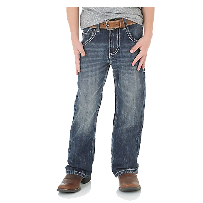 Wrangler Big Boy's 20X Vintage Slim Fit Boot Cut Jeans - Canyon Lake, 9, Slim