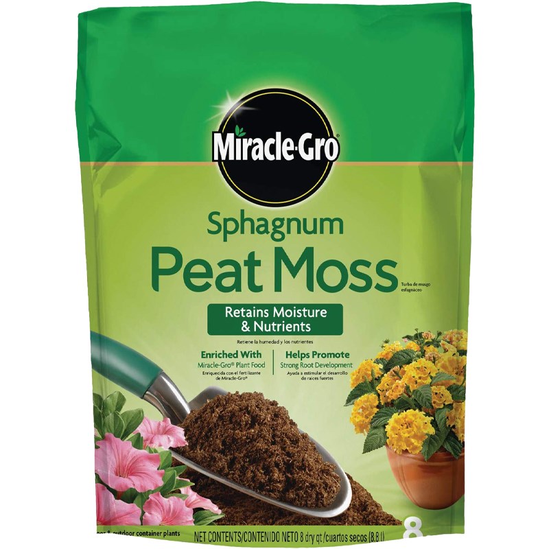Miracle Gro Sphagnum Peat Moss, 8 qt