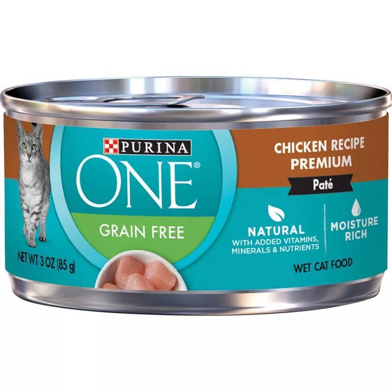 Purina One Grain Free Classic Chicken Recipe Cat Food 3 oz