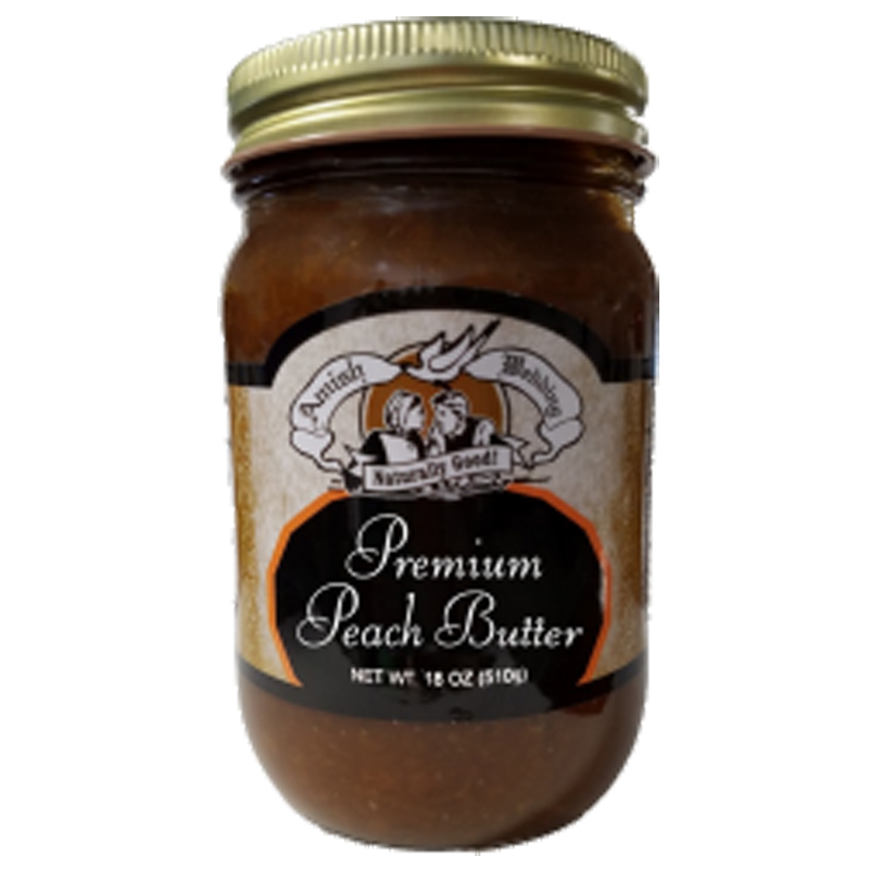 Amish Wedding Premium Peach Butter, 18 oz