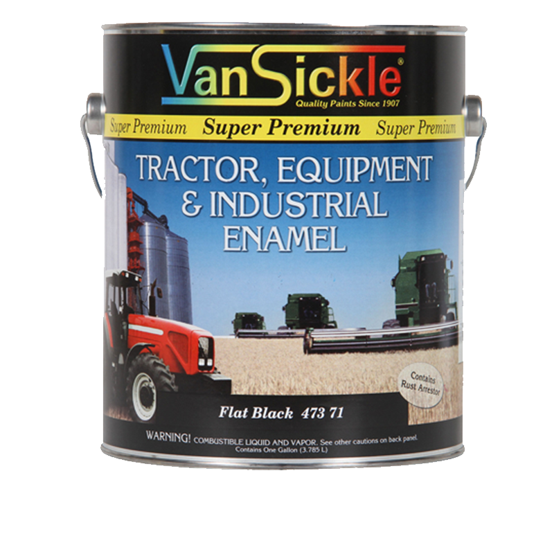 Van Sickle Paint Tractor Enamel, Black Flat, 1 gallon