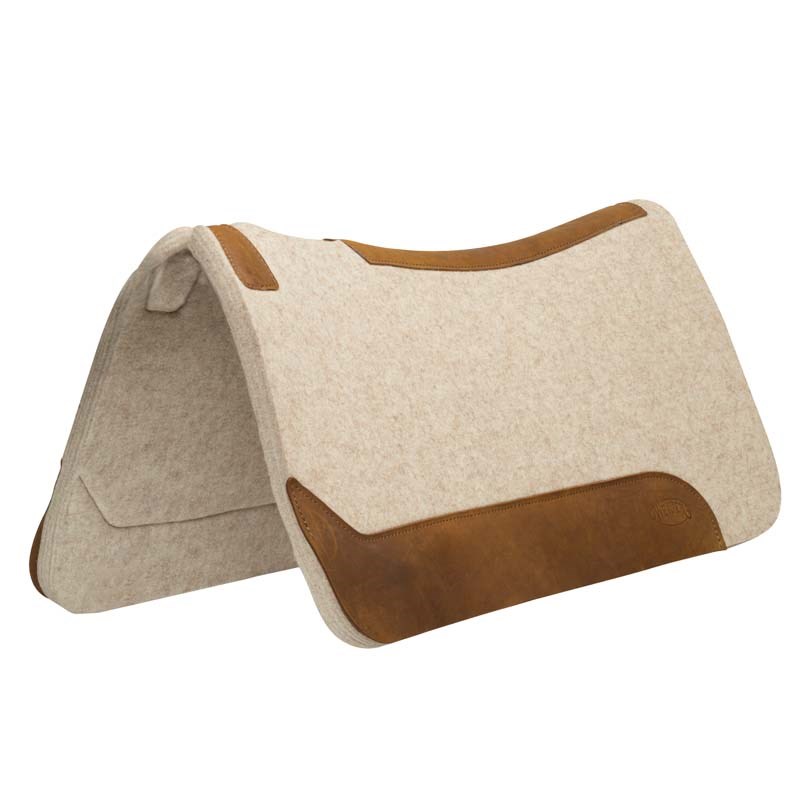 Weaver Leather Contoured Felt Saddle Pad, 31-inch x 32-inch, 1-inch Thick