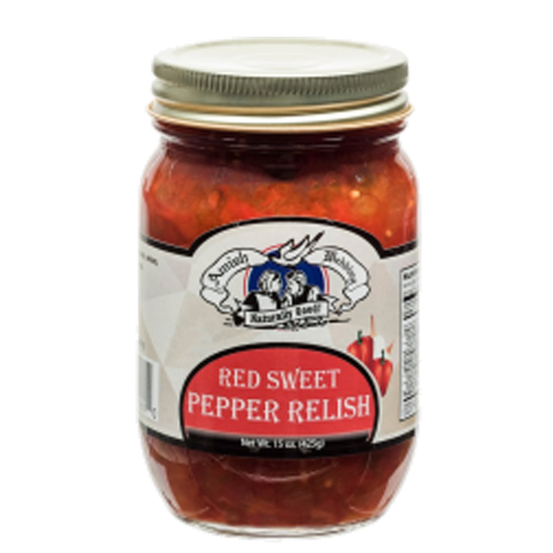 Amish Wedding Red Sweet Pepper Relish, 15 oz