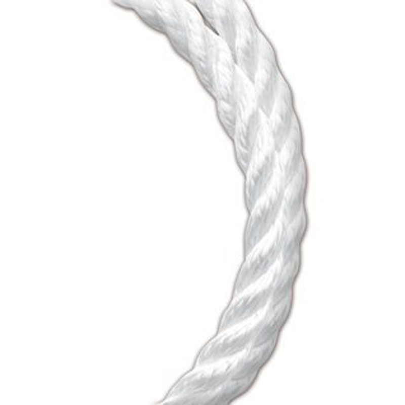 Twisted Nylon Rope - 3/8, White