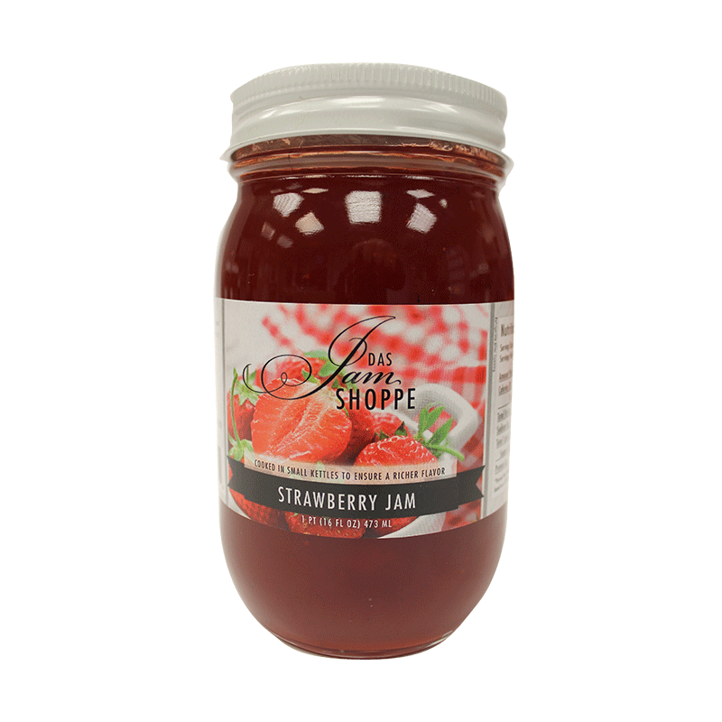 Das Jam Shoppe Strawberry Jam, 1 pint