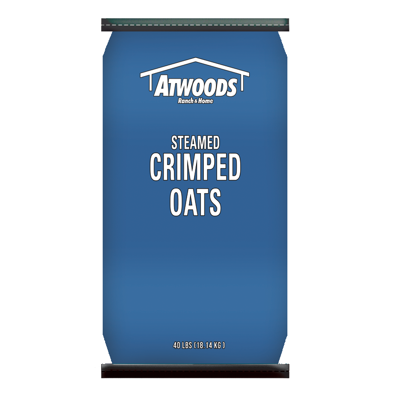 Atwoods Steamed Crimped Oats, 40 lbs