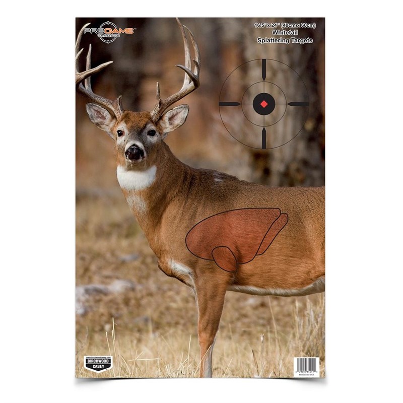 Birchwood Casey Pregame 16.5x24 Whitetail Deer Target, 3 pack