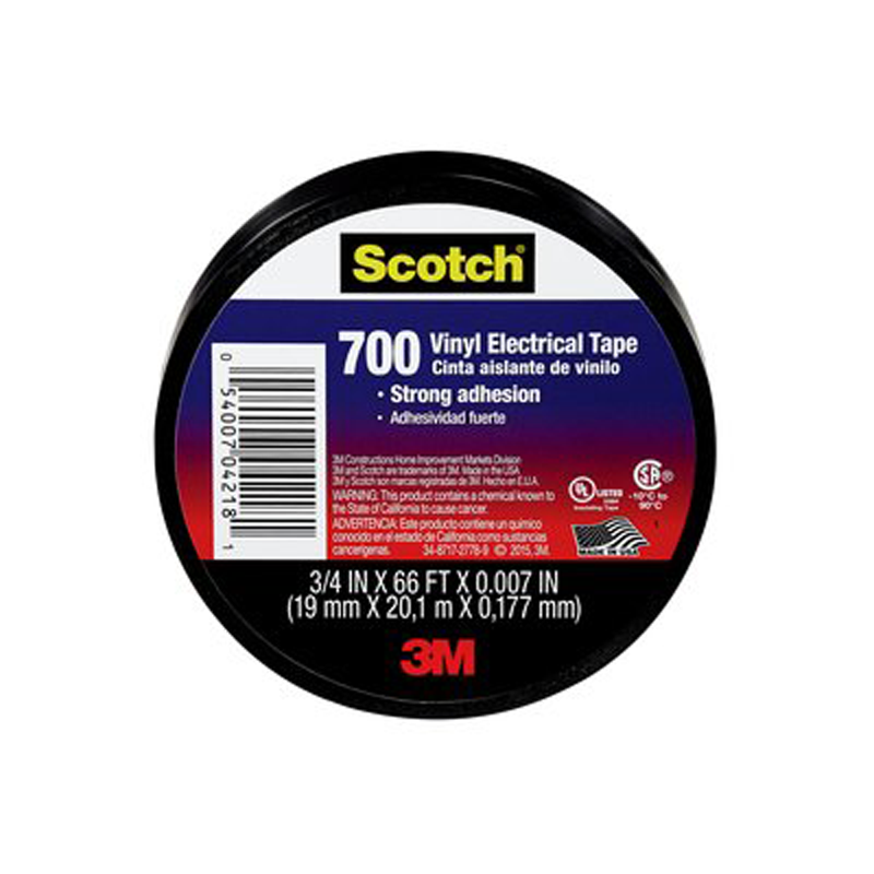 3M Scotch 700 Vinyl Electrical Tape, 3/4 in x 66 ft