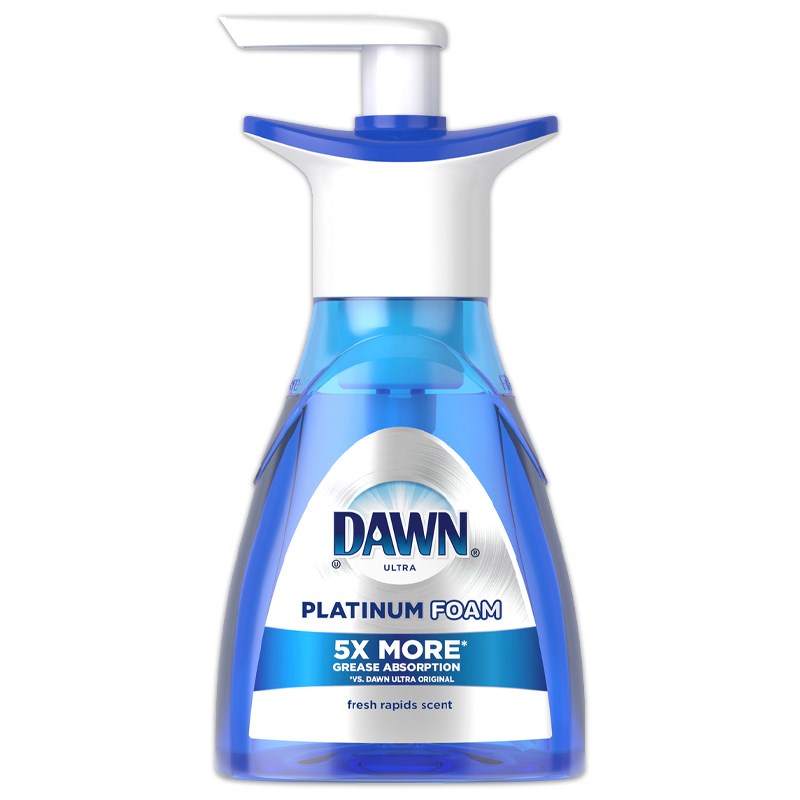 Dawn Ultra Platinum Foam Dish Soap, Fresh Rapids Scent, 10.1 Fl Oz