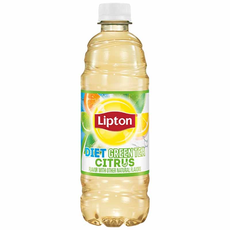 Lipton Diet Citrus Green Tea 16.9 oz Bottle, 12 pack