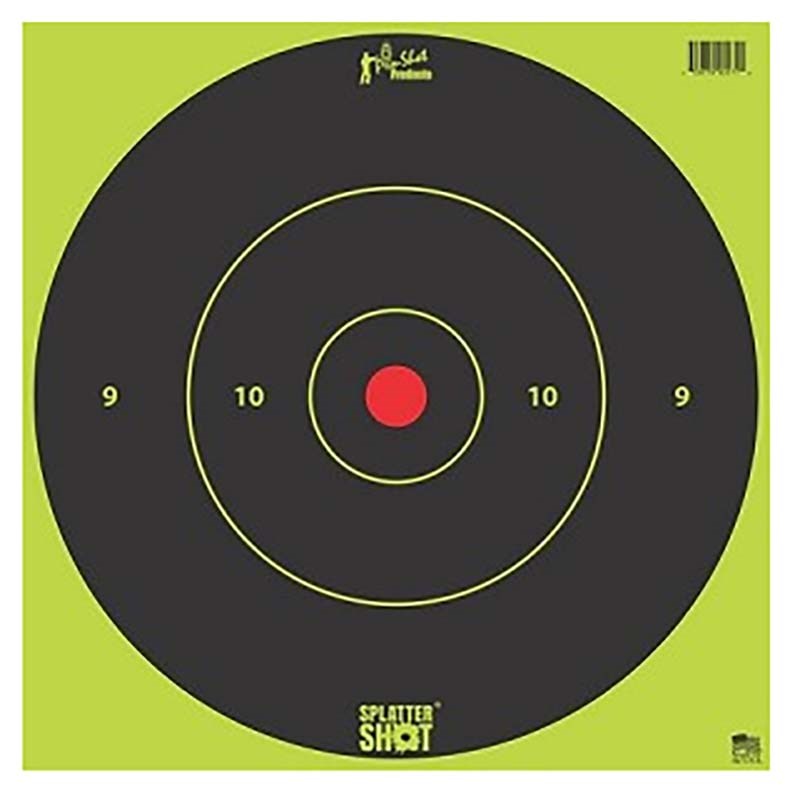 Pro-Shot 12-in Green Splatter Shot Bullseye Tag Paper Target, 5 targets