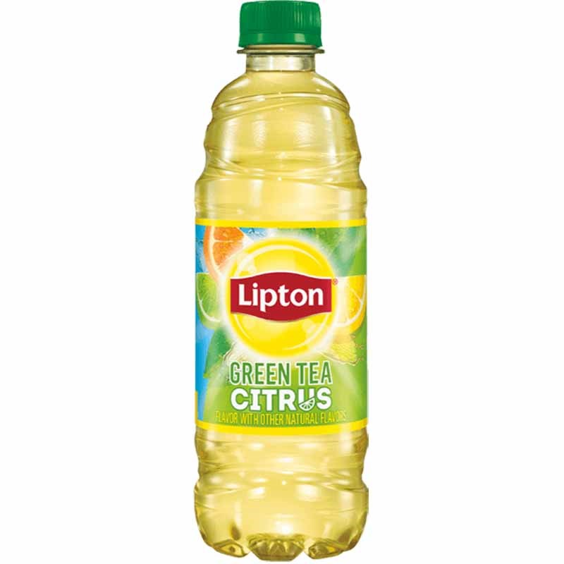 Lipton Citrus Green Tea 16.9 oz Bottle, 12 pack