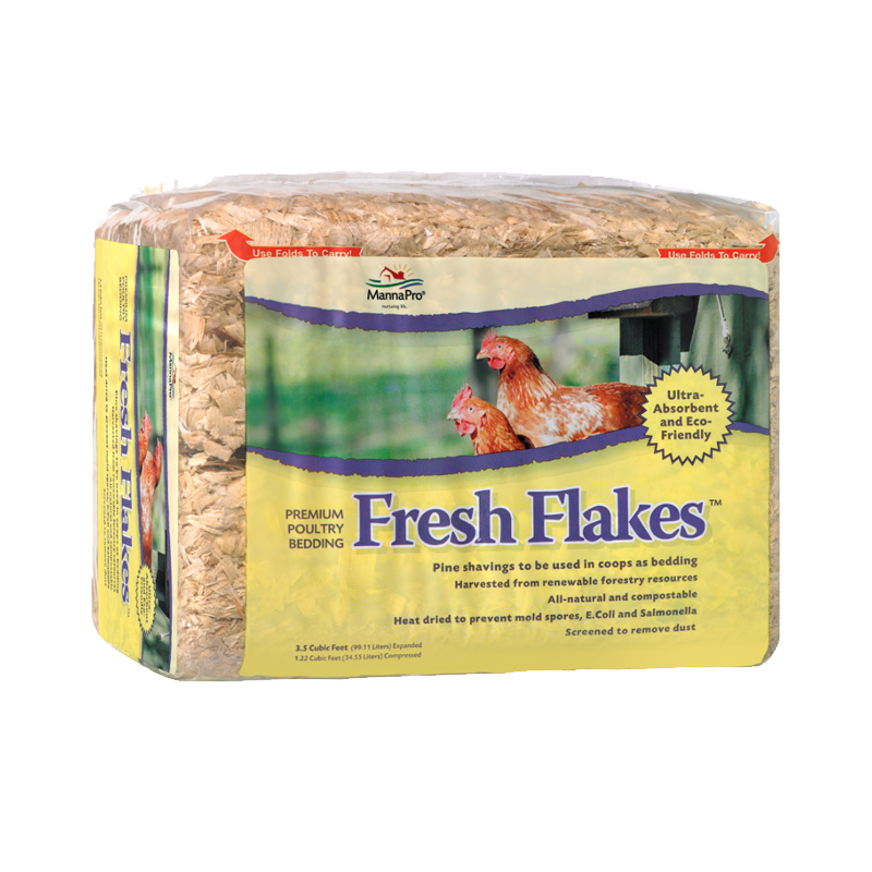 Manna Pro Fresh Flakes Poultry Bedding, 12 lbs