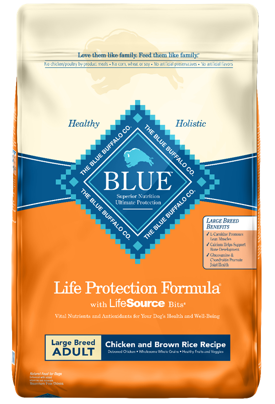 Blue Buffalo Life Protection Large Breed Adult Chicken and Brown Rice, 30 lbs