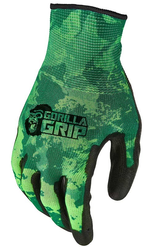 Gorilla Grip Veil Spectre Green No-Slip Fishing Gloves