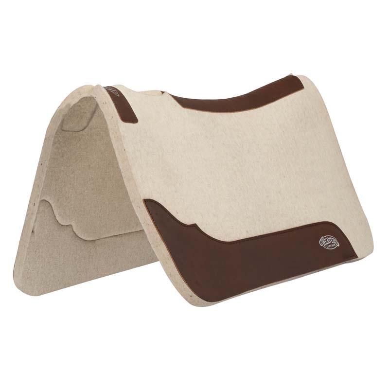 Weaver Leather 31X32-inchContoured Stm Presd Saddle Pad,3/4-inch, Natural