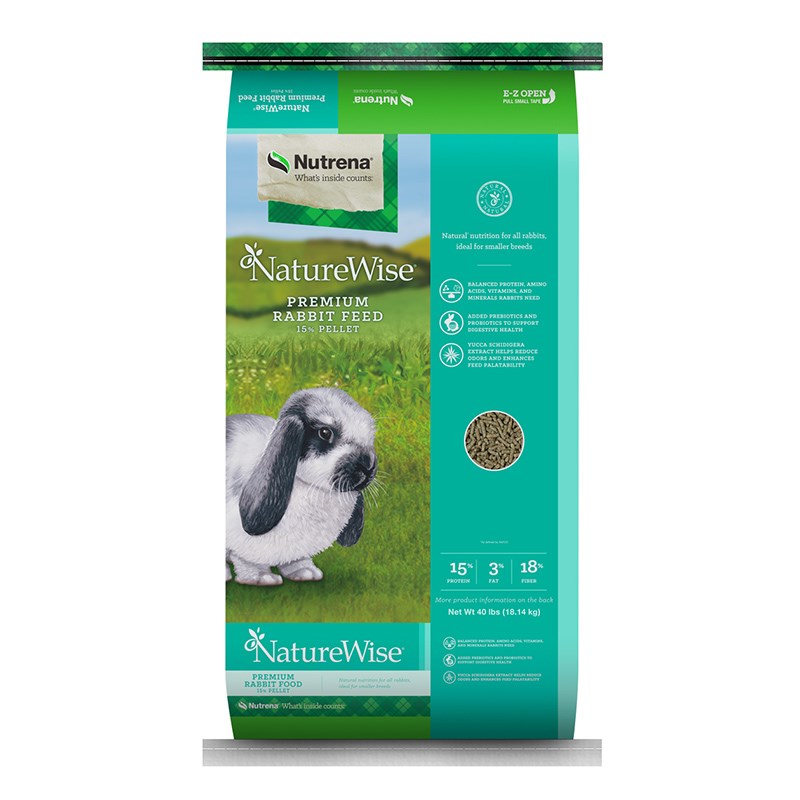 Nutrena NatureWise Premium 15% Rabbit Pellets, 40 lbs.