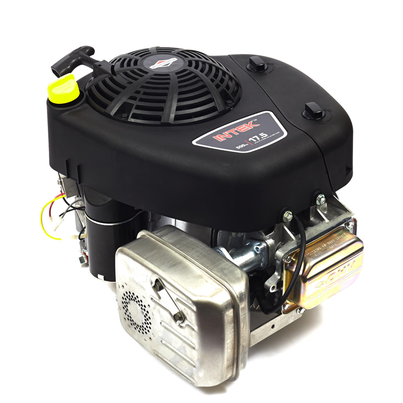 Briggs & Stratton Intek, Vertical, 17.5 GHP, 500cc 1 x 3-5/32, Tapped 7/16-20, Keyway Electric Start with Recoil Backup
